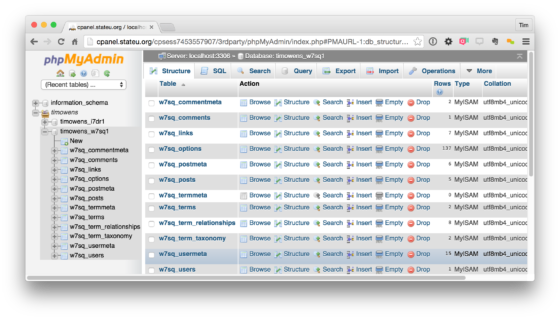 Email management interface