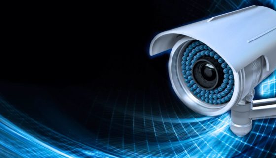 Security camera closeup